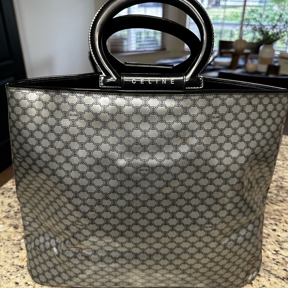 Celine top handle tote